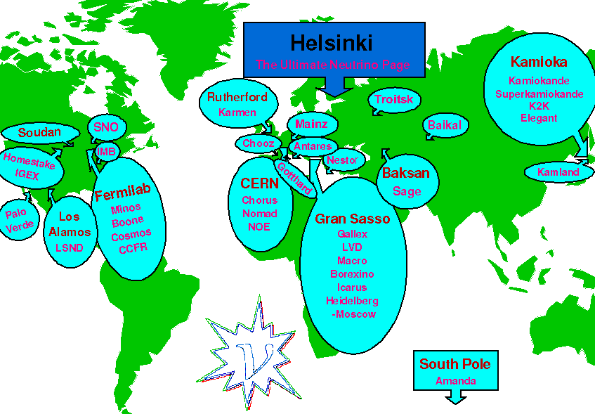 the neutrino world map